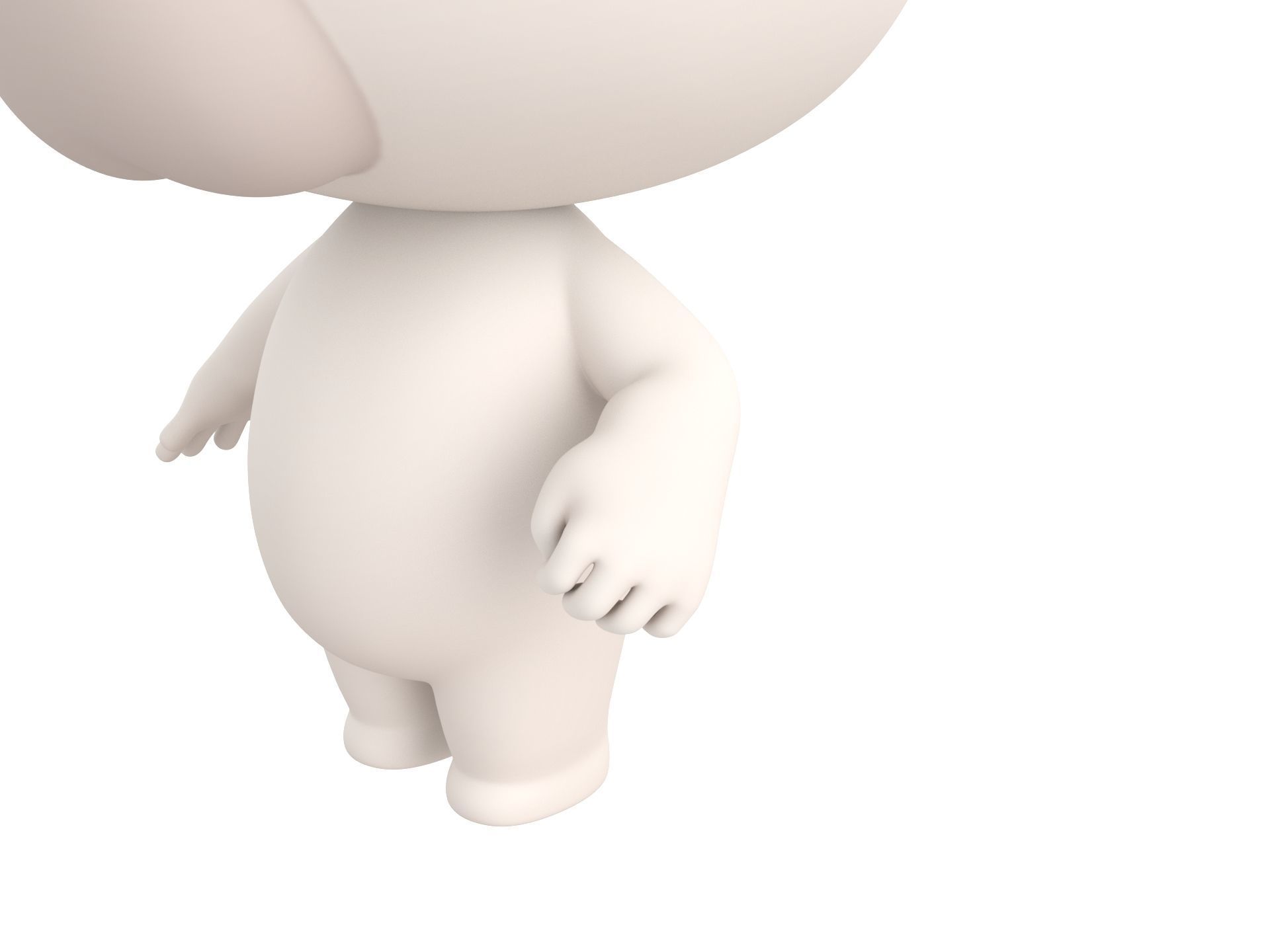 Character180 Rigged Polar Bear 3D model_4