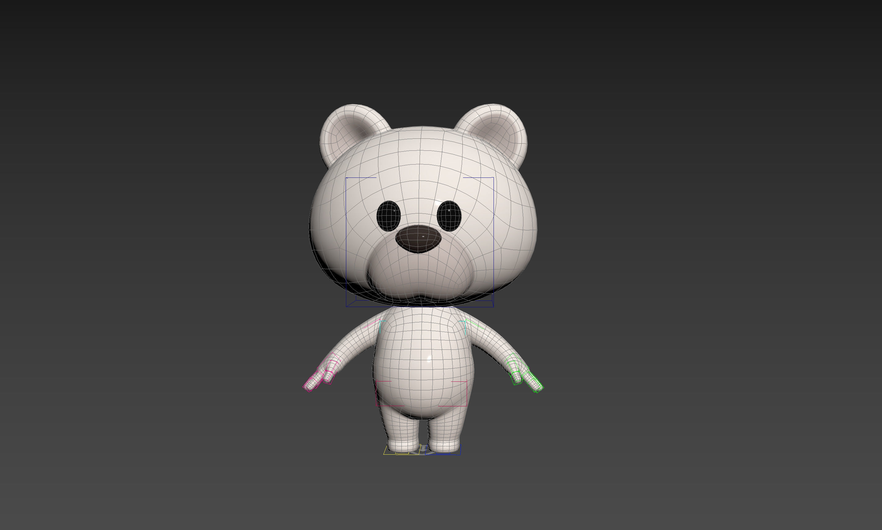 Character180 Rigged Polar Bear 3D model_29