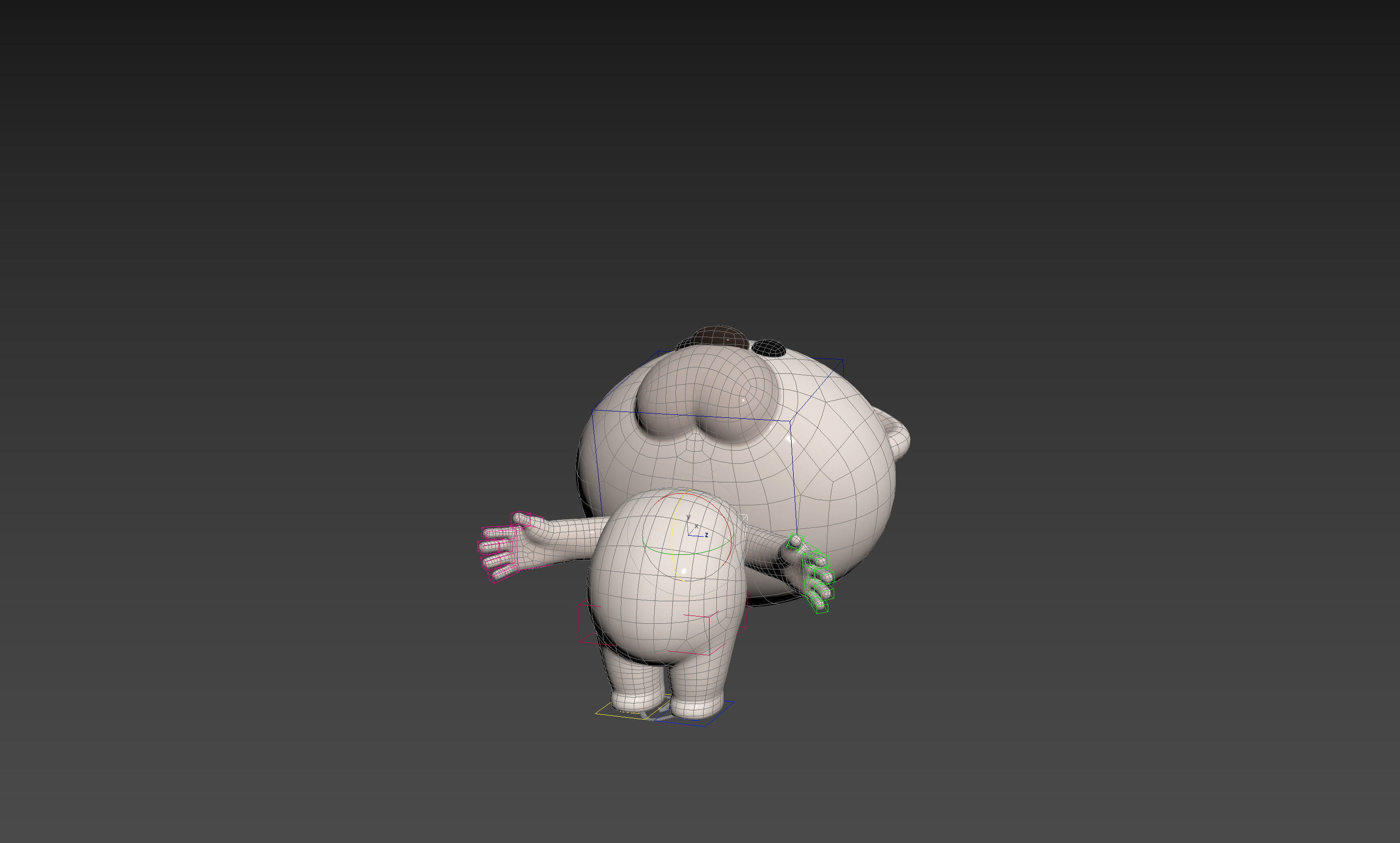 Character180 Rigged Polar Bear 3D model_26