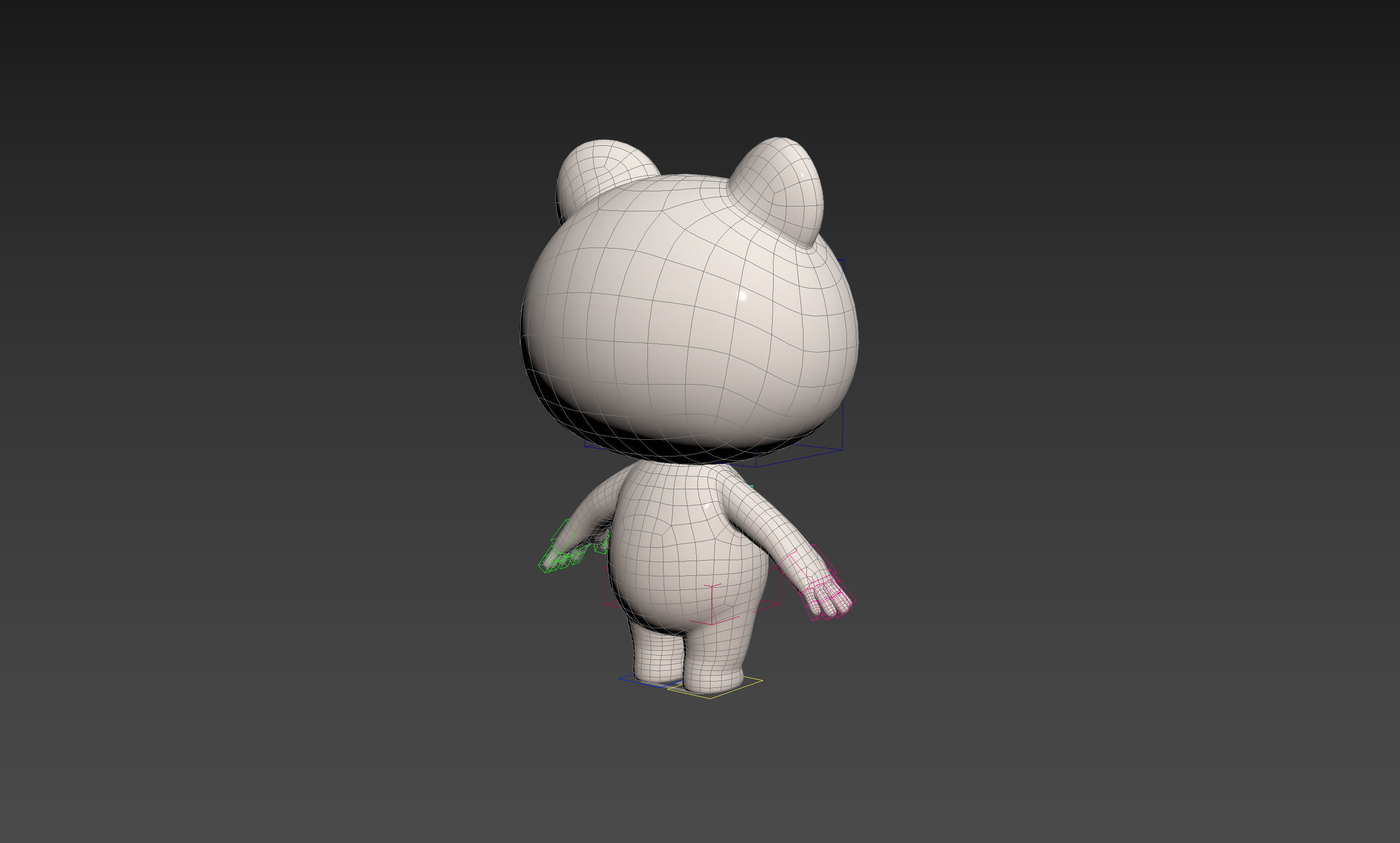 Character180 Rigged Polar Bear 3D model_32