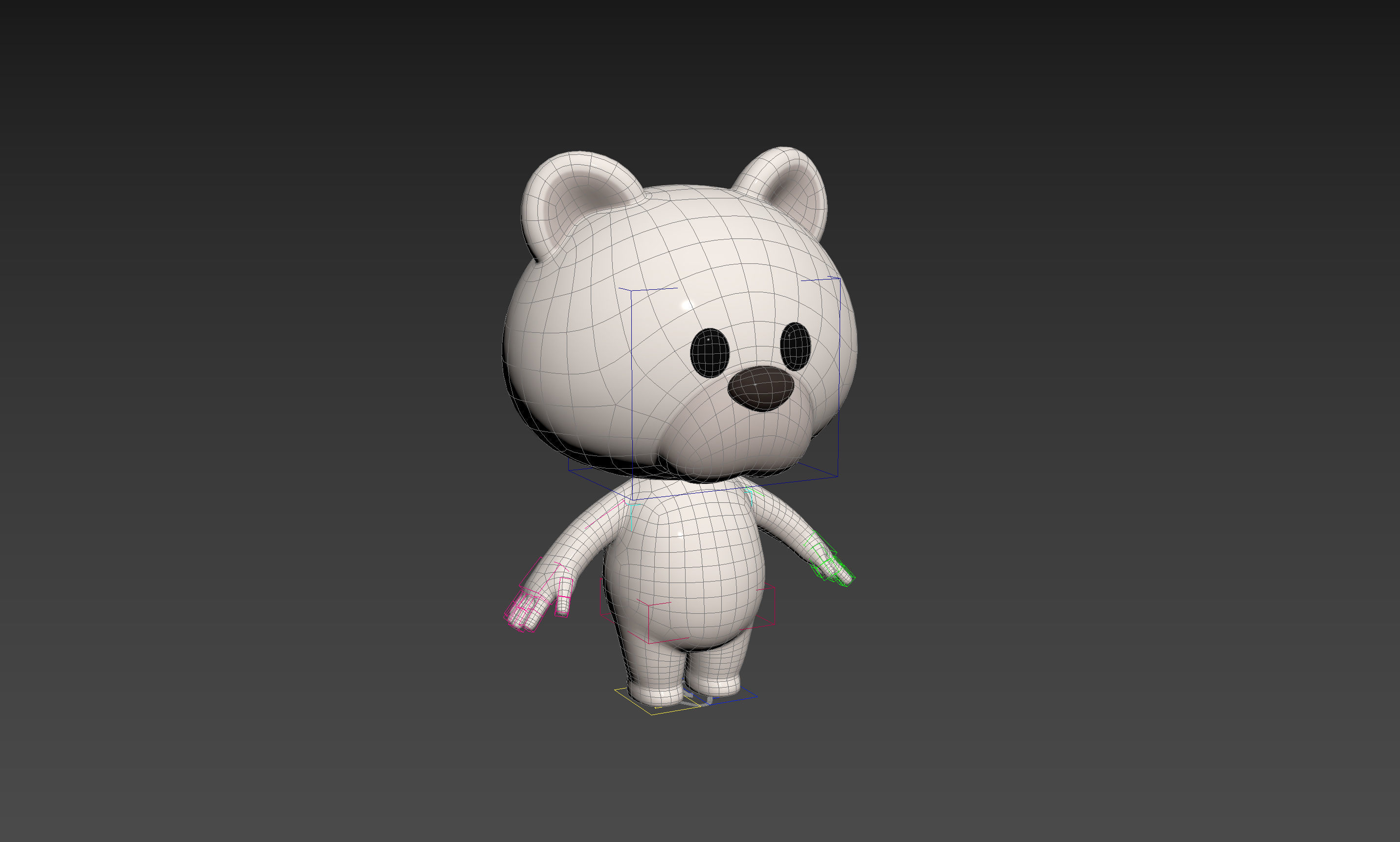 Character180 Rigged Polar Bear 3D model_30