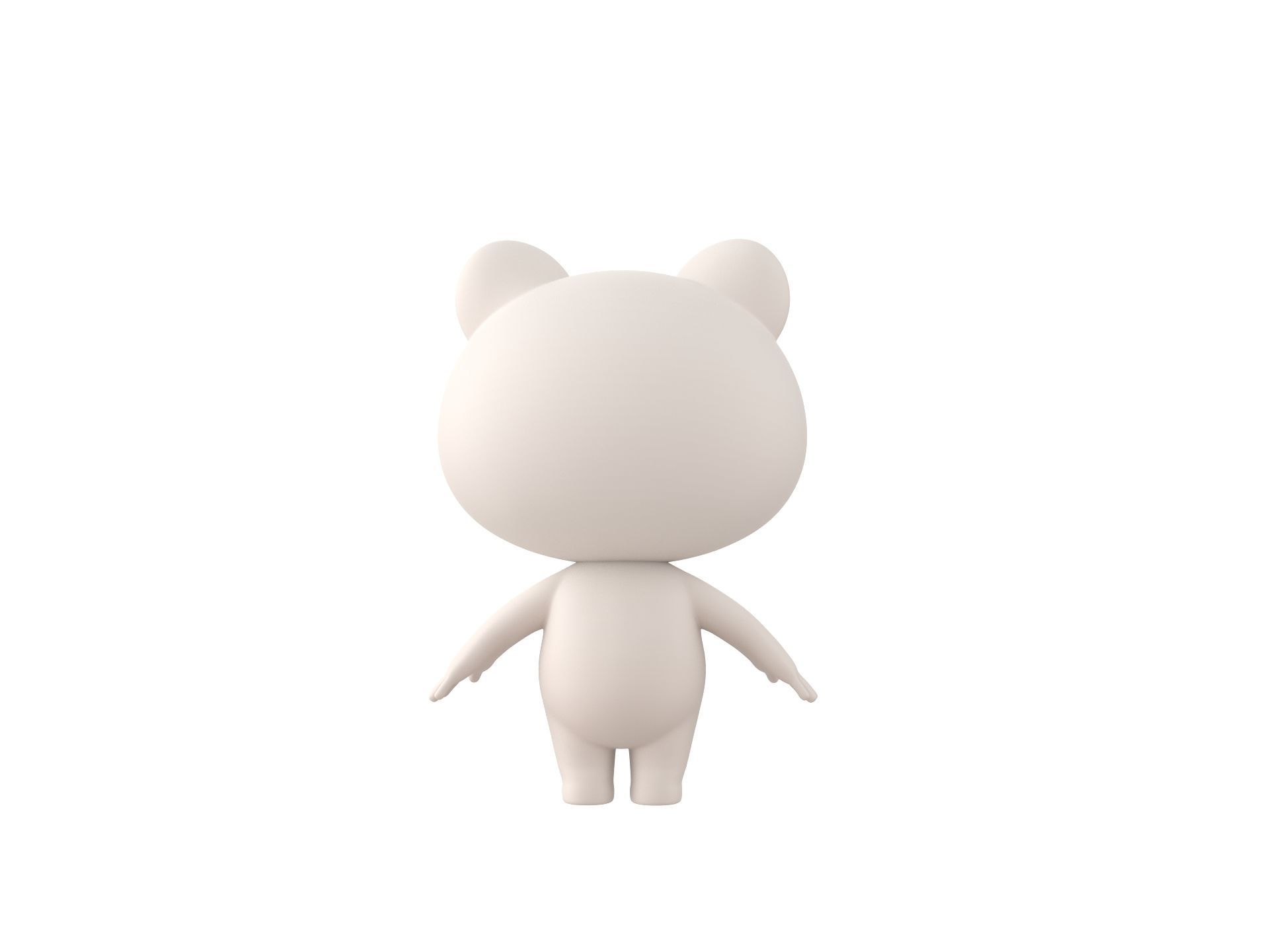 Character180 Rigged Polar Bear 3D model_12
