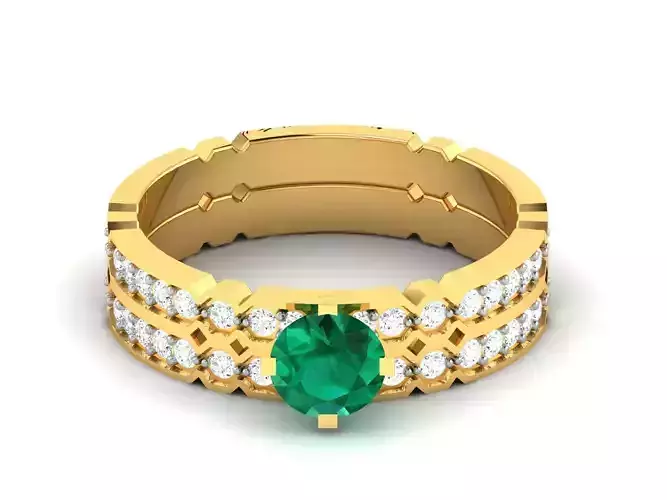 Solitaire Engagement Wedding Women Ring 3dm Render Detail 