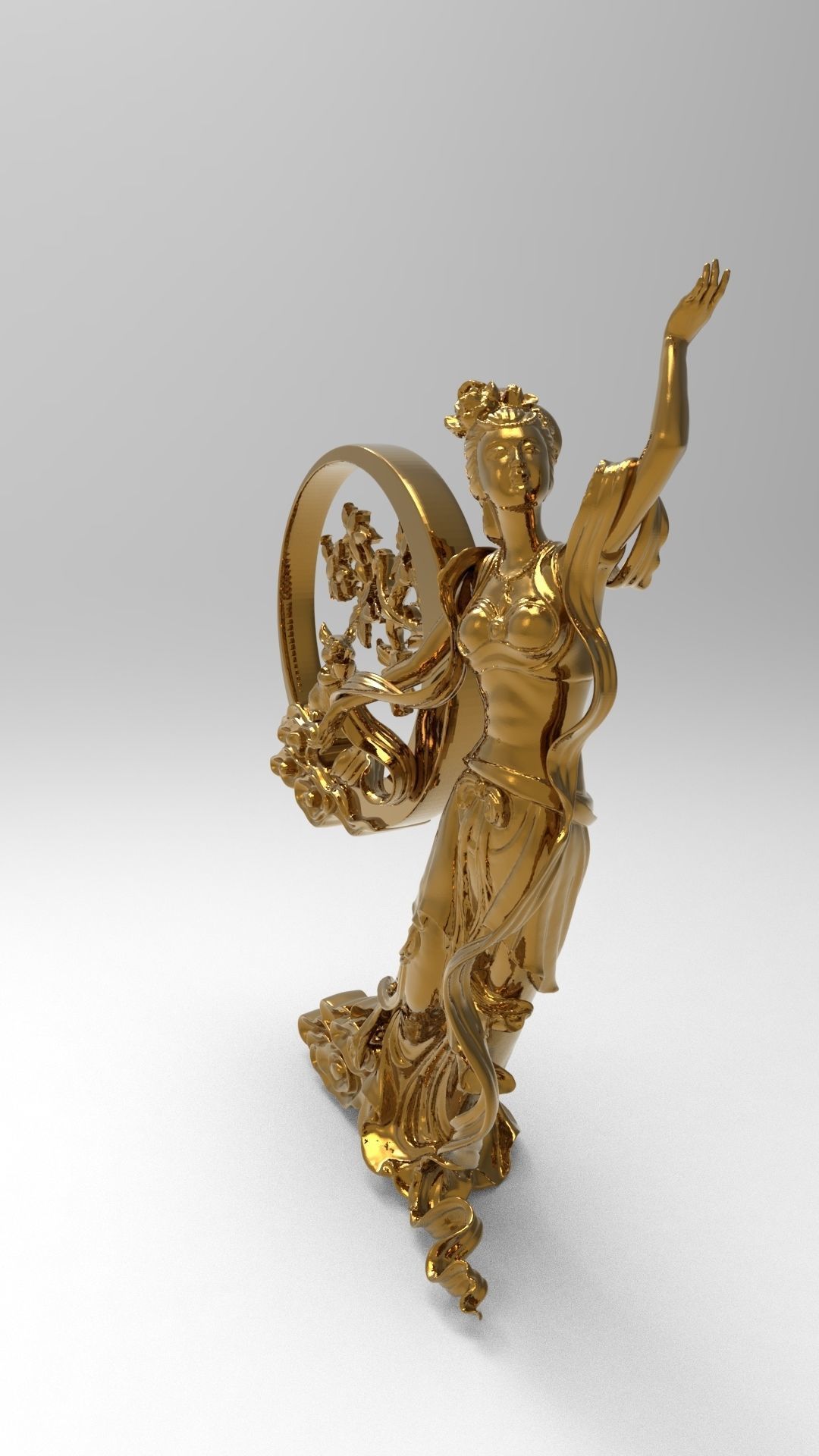Chang e the Chinese goddess of the Moon mythology 3D print model_4