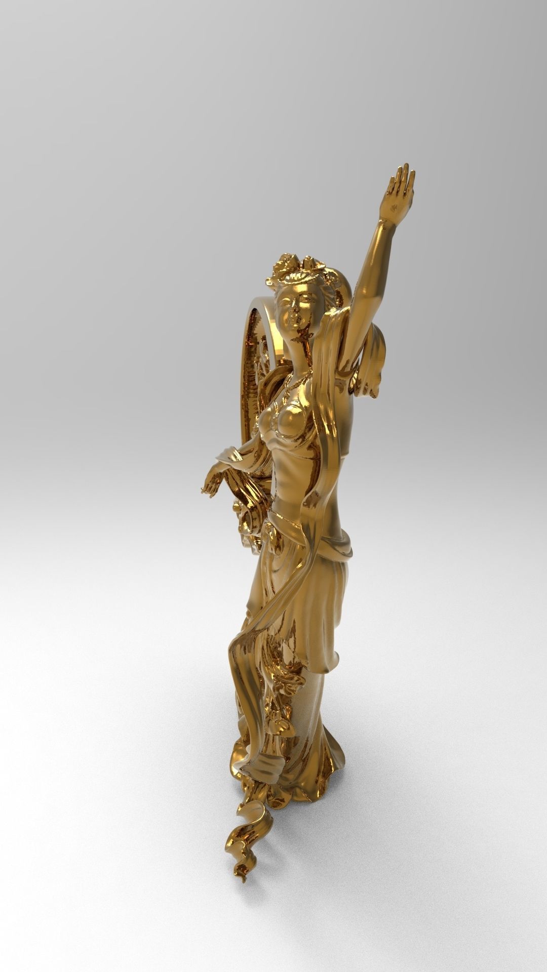 Chang e the Chinese goddess of the Moon mythology 3D print model_6