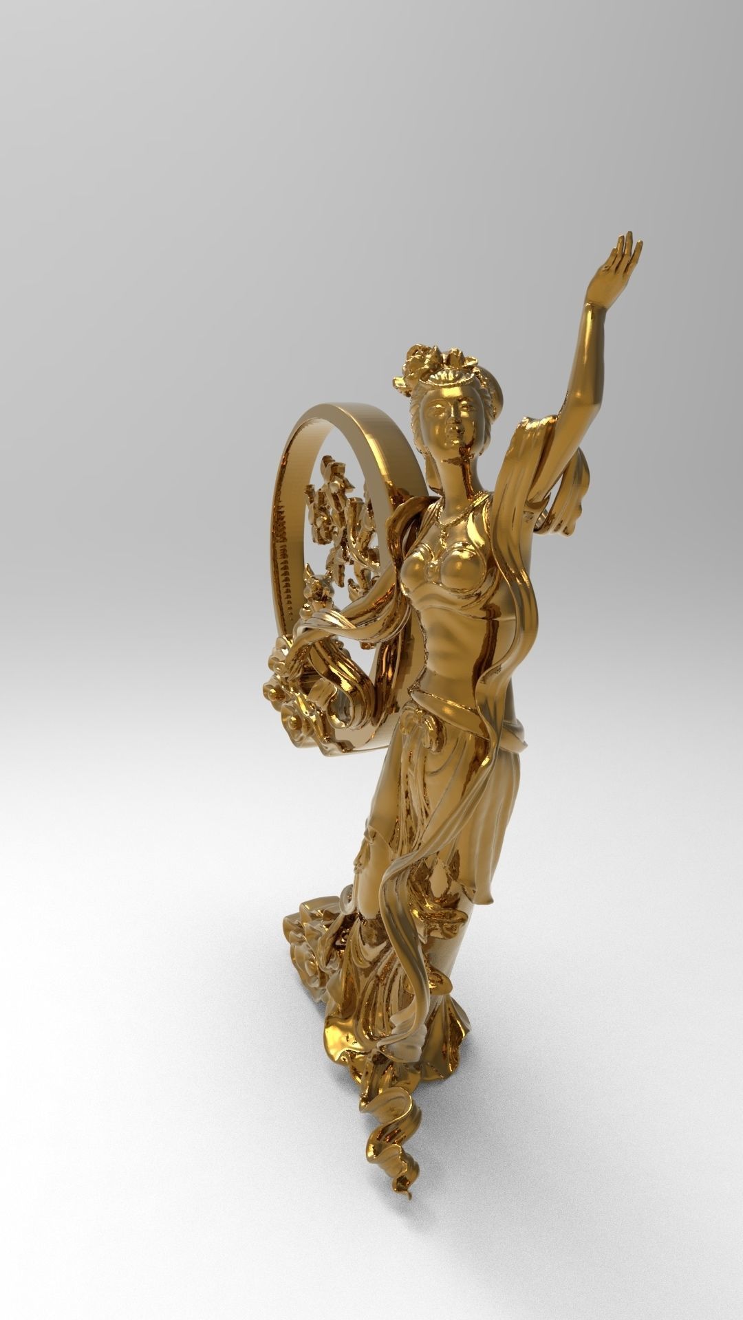 Chang e the Chinese goddess of the Moon mythology 3D print model_5