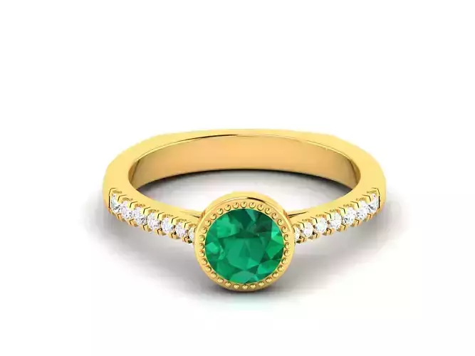 Solitaire Engagement Wedding Women Ring 3dm Render Detail 