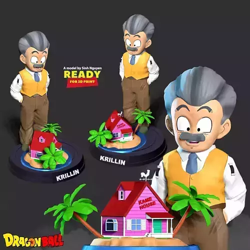 Krillin - Old man 3D print model