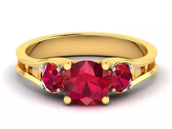 Solitaire Engagement Wedding Ring 3dm Render Detail 