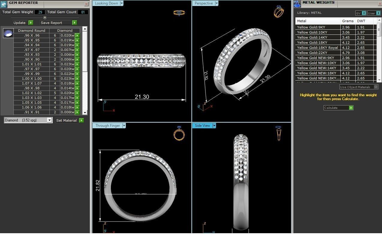 Solitaire Engagement Wedding Ring 3dm Render Detail 3D print model_5