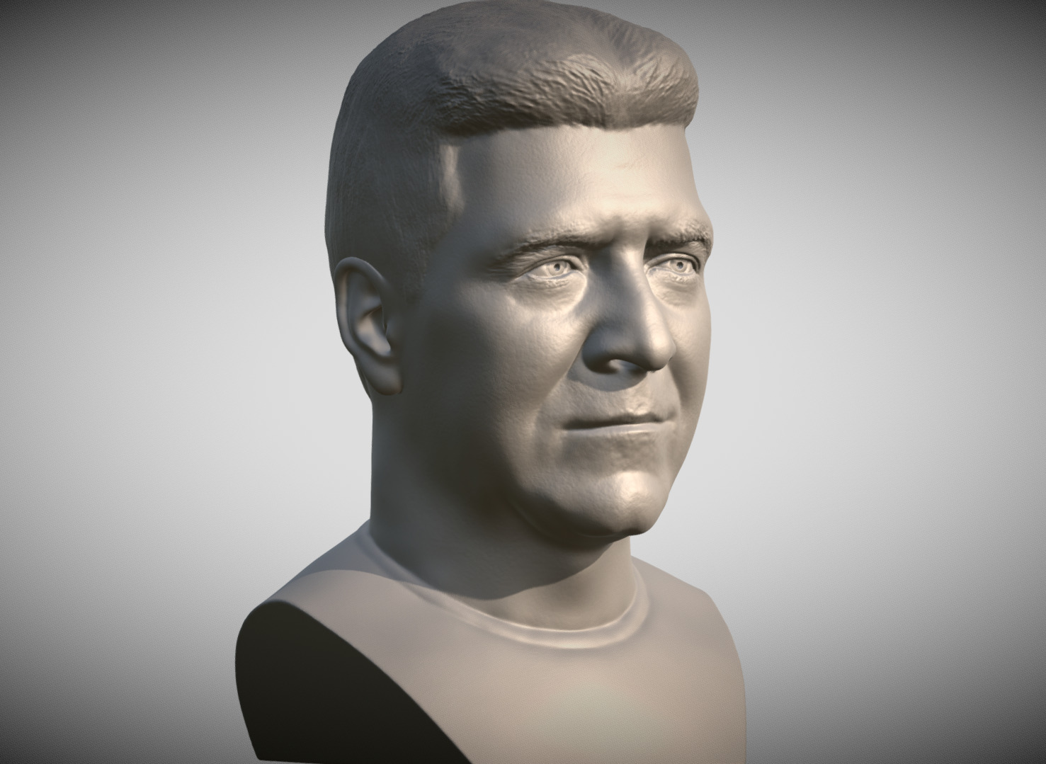 Simon Cowell bust for 3D printing 3D print model_4