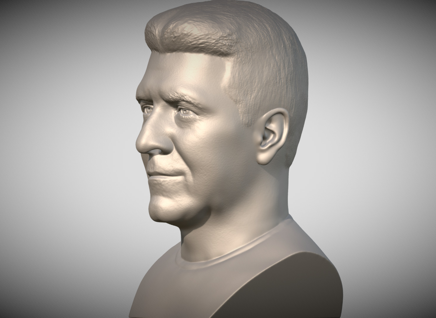 Simon Cowell bust for 3D printing 3D print model_2