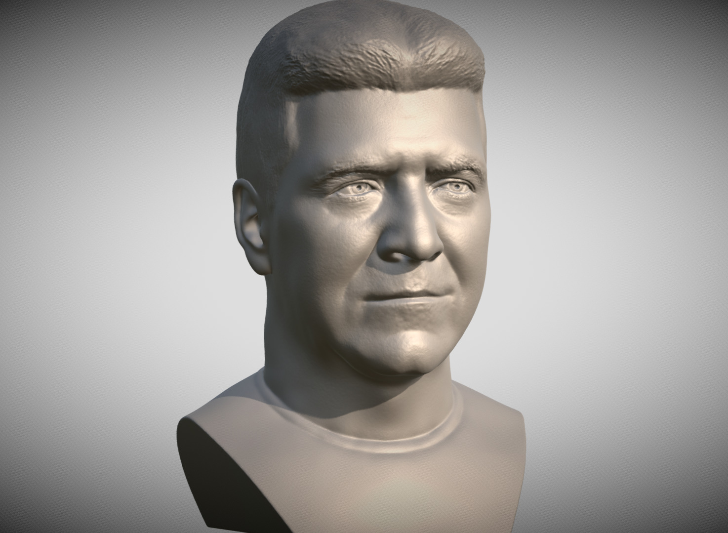 Simon Cowell bust for 3D printing 3D print model_1