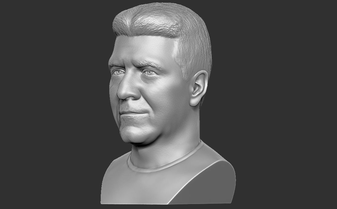 Simon Cowell bust for 3D printing 3D print model_7