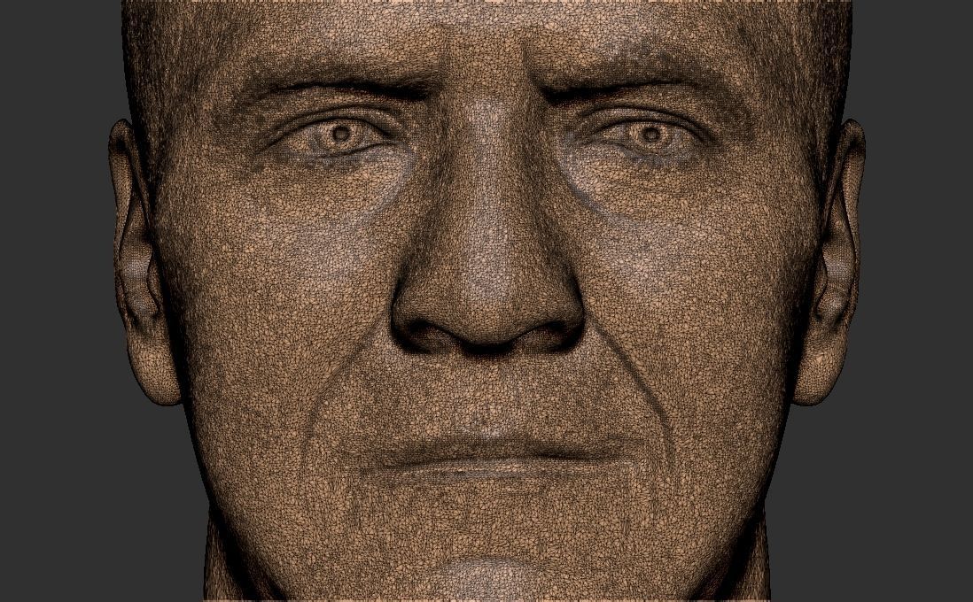 Simon Cowell bust for 3D printing 3D print model_29