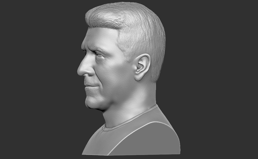 Simon Cowell bust for 3D printing 3D print model_8