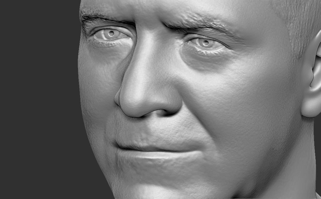 Simon Cowell bust for 3D printing 3D print model_23