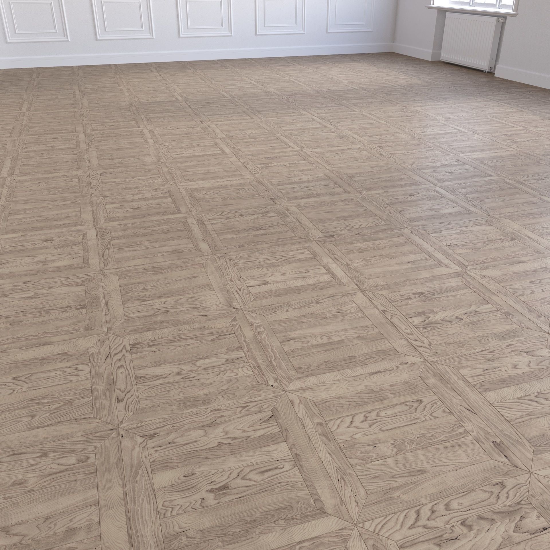 Parquet - Laminate - Wooden floor 4 in 1 3D model_17