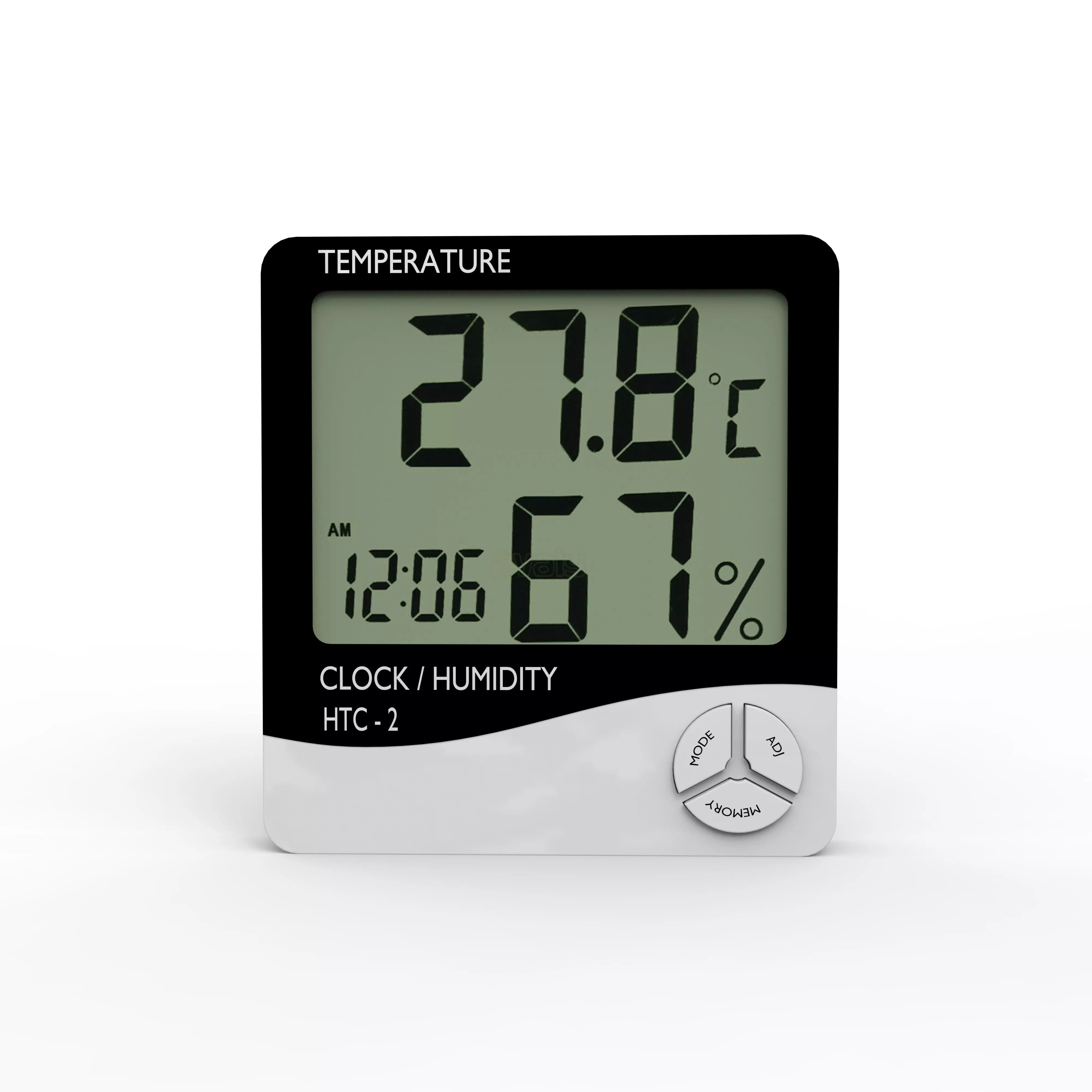Digital Room Temperature Meter Low-poly 3D model