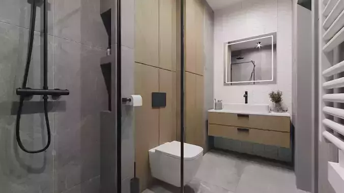 Small Bathroom Scene