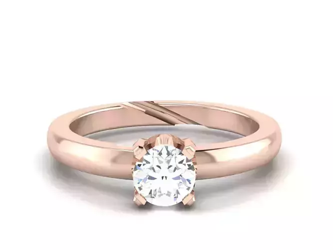 Solitaire Engagement Wedding Ring 3dm Render Detail 