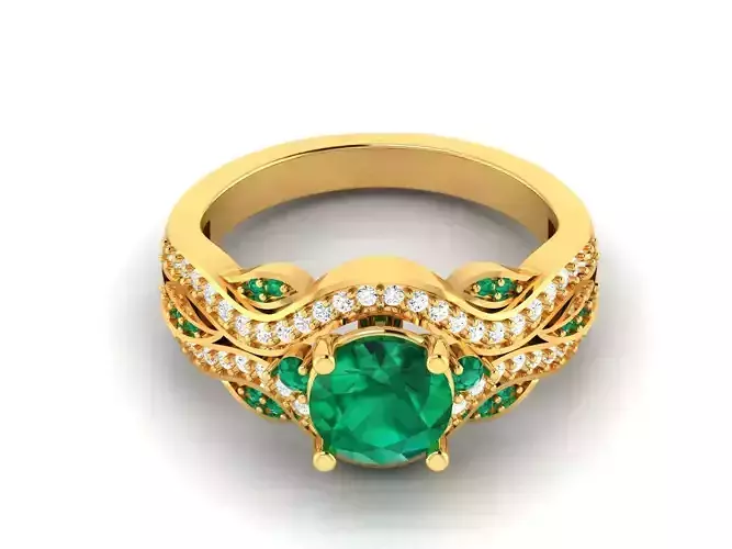 Solitaire Engagement Wedding Ring 3dm Render Detail 