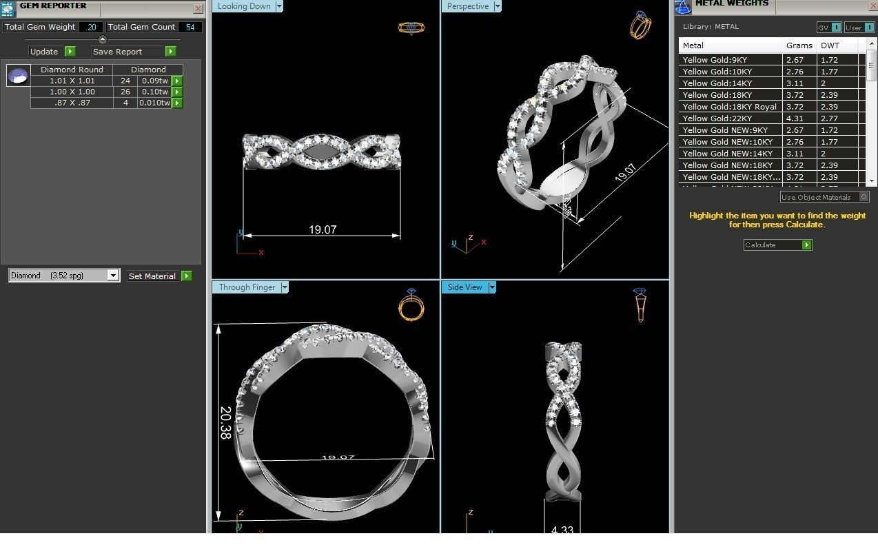 Solitaire Engagement Wedding Ring 3dm Render Detail 3D print model_6