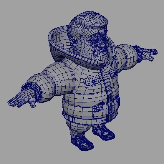 cartoon man 8 3D model_5