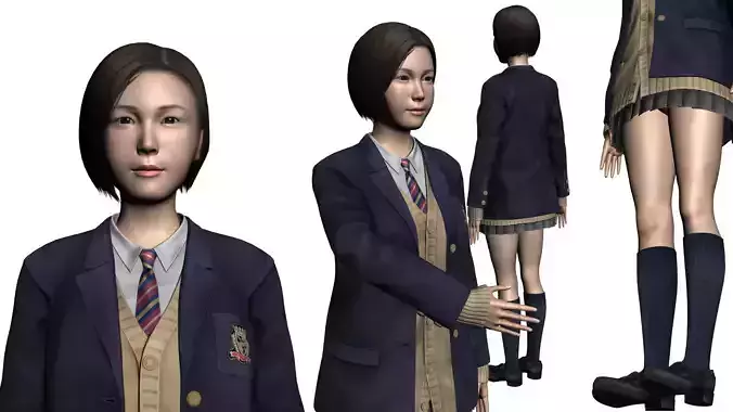 Japanese student 0001 unity ready