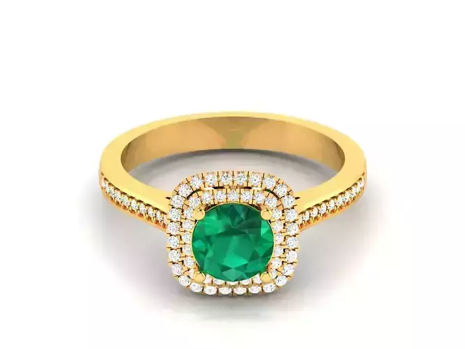 Solitaire Engagement Wedding Ring 3dm Render Detail 