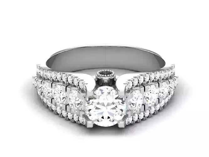 Engagement Wedding Ring 3dm Render Detail  3D print model