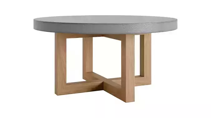 Rustic 31 Round Coffee Table by Homary