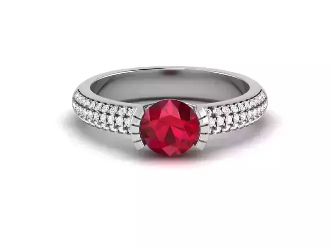 Engagement Wedding Ring 3dm Render Detail  3D print model
