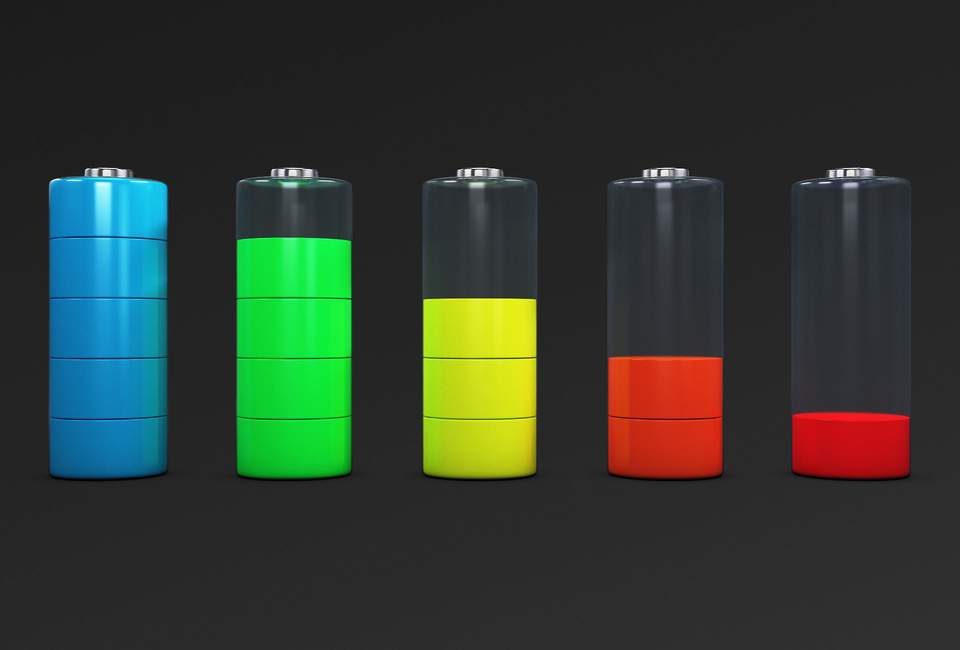 Battery Icon M 1 3D model_2