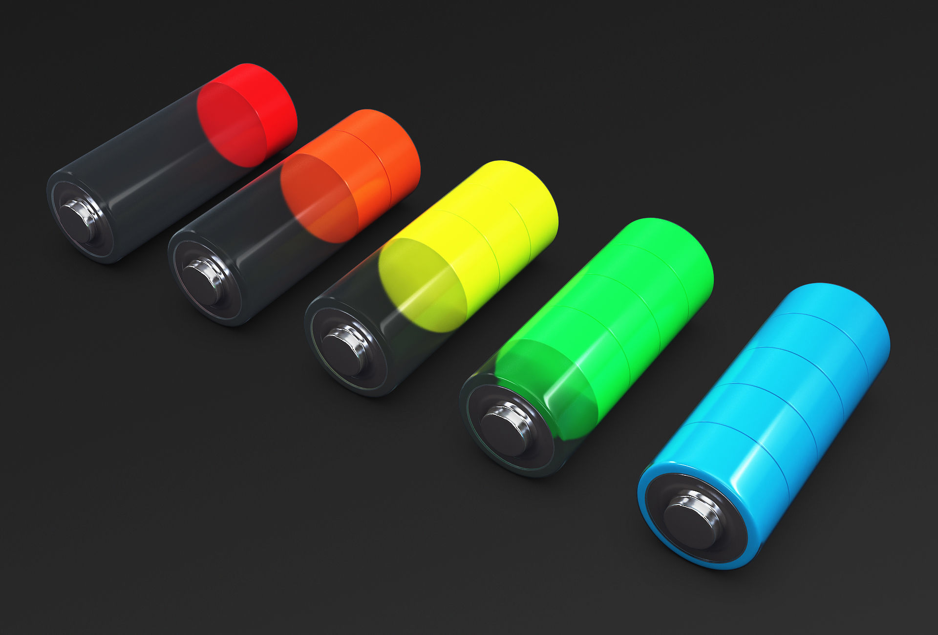 Battery Icon M 1 3D model_5