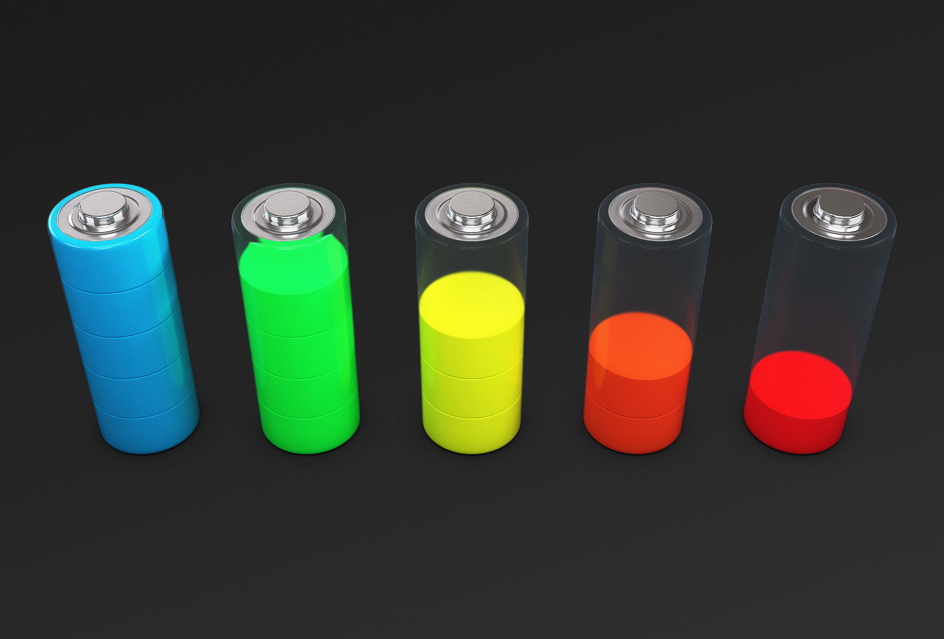 Battery Icon M 1 3D model_3