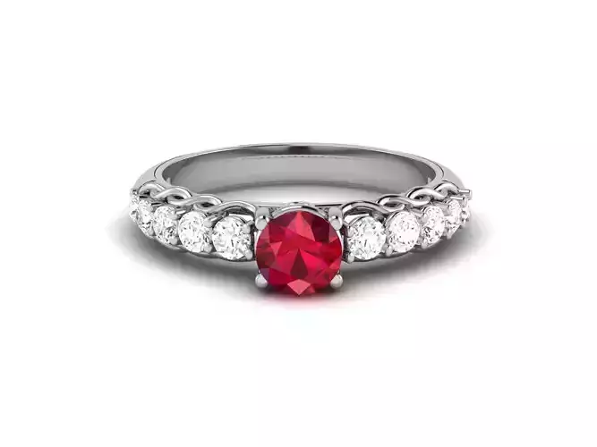 Engagement Wedding Ring 3dm Render Detail  3D print model