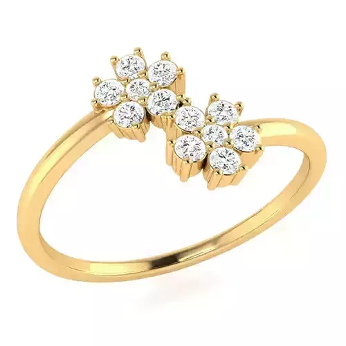 Duo Flower Ring