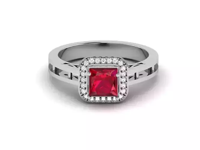 Engagement Wedding Ring 3dm Render Detail  3D print model