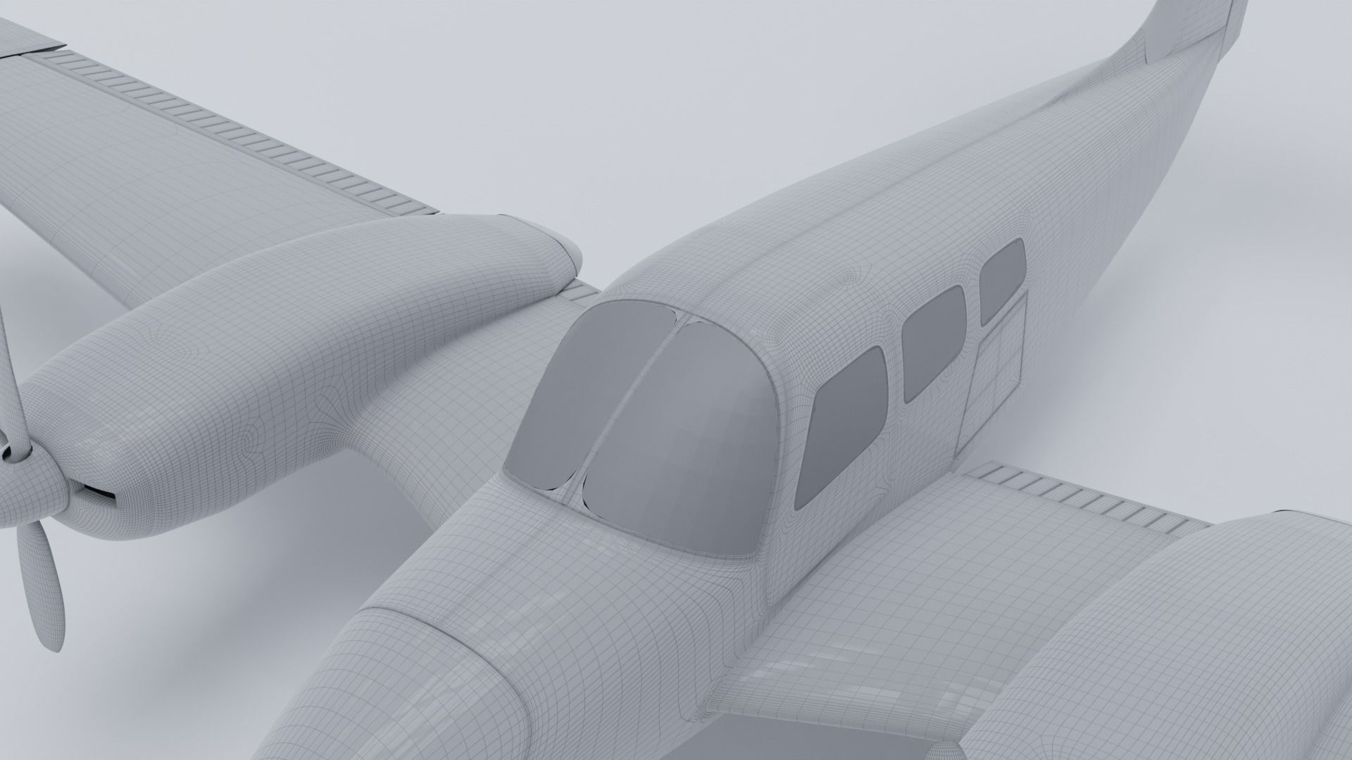 Piper PA-44 Seminole Blender 3D model_3