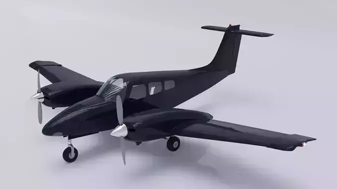 Piper PA-44 Seminole Blender 3D model