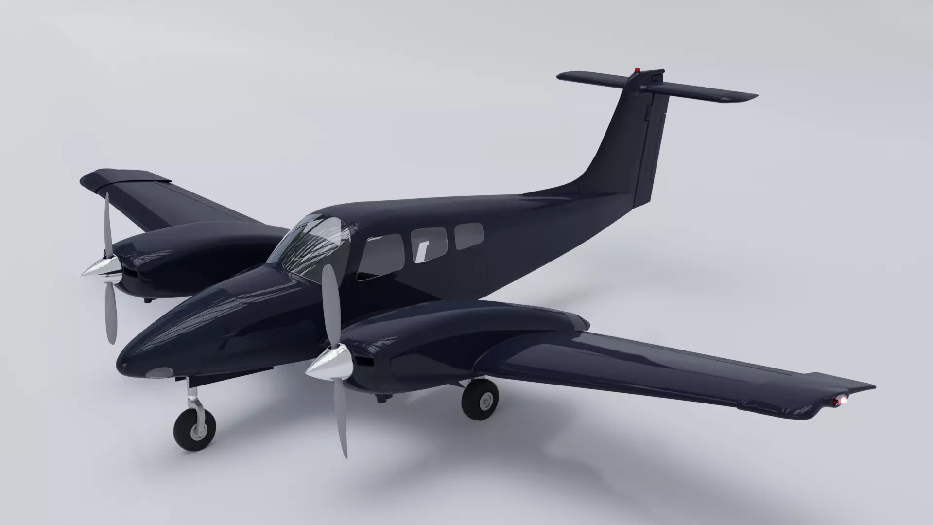 Piper PA-44 Seminole Blender 3D model_0