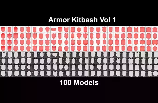 Armor Kitbash Vol1 3D model