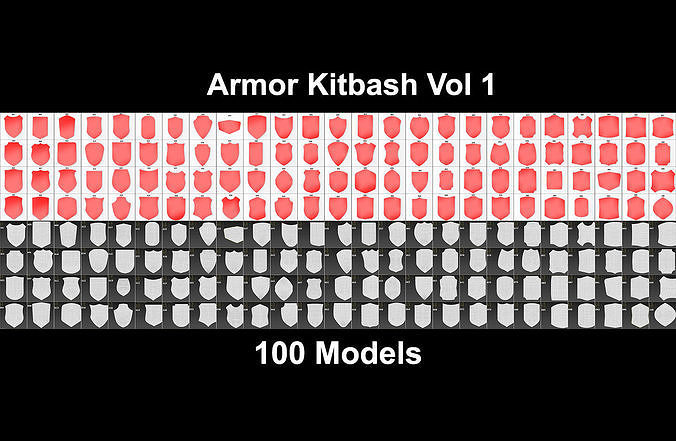 Armor Kitbash Vol1 3D model