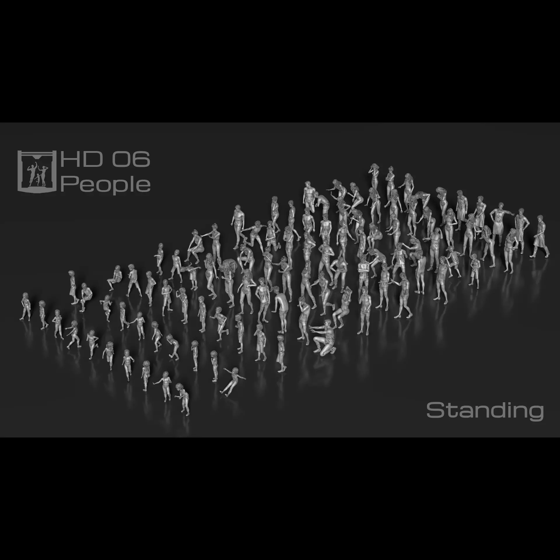 HD People 06 Standing 3D print model_0