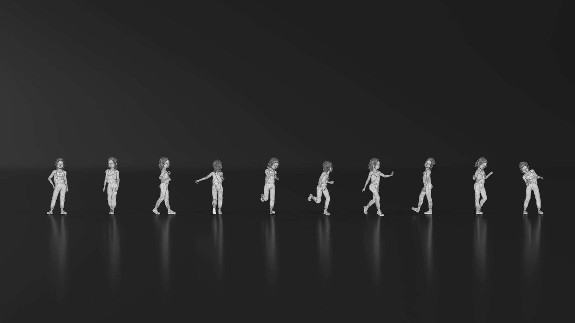 HD People 06 Standing 3D print model_11