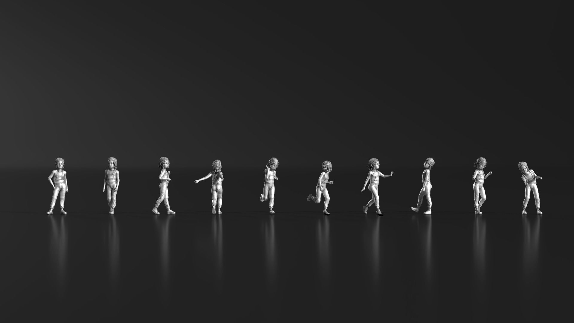 HD People 06 Standing 3D print model_1