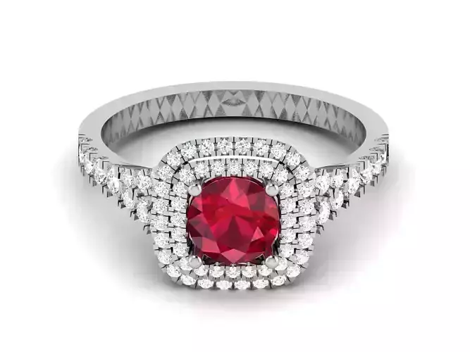 Engagement Wedding Ring 3dm Render Detail 