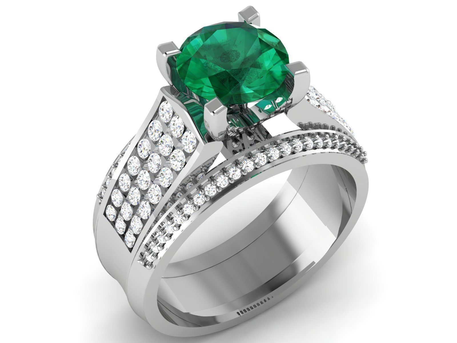 Engagement Wedding Ring 3dm Render Detail  3D print model_1