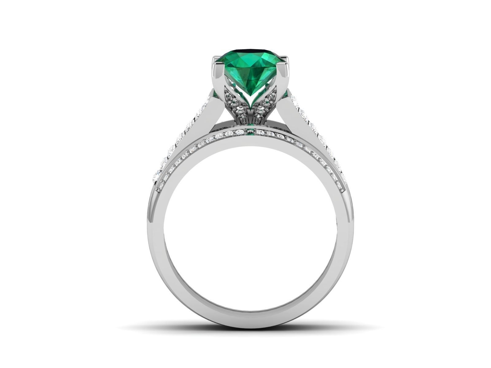 Engagement Wedding Ring 3dm Render Detail  3D print model_4